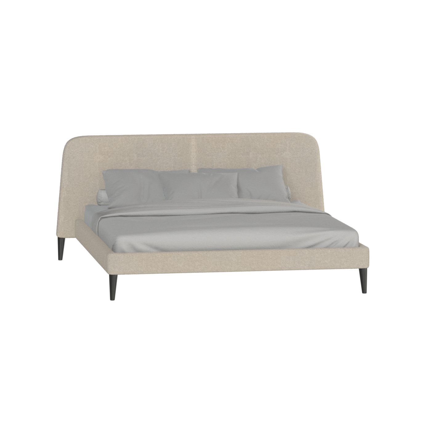 Selma Double Bed with Deep Vertical Tufting