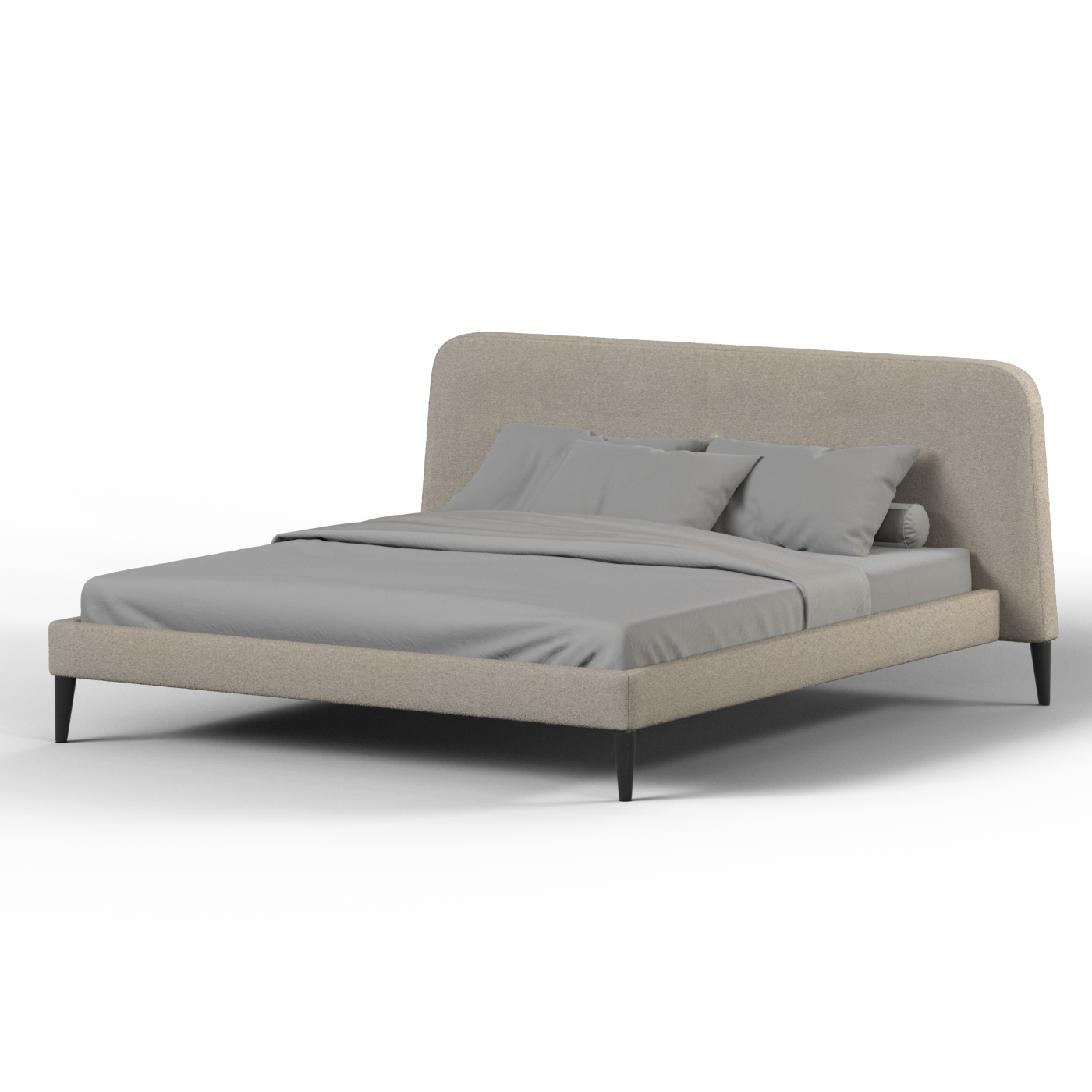 Selma Double Bed with Deep Vertical Tufting