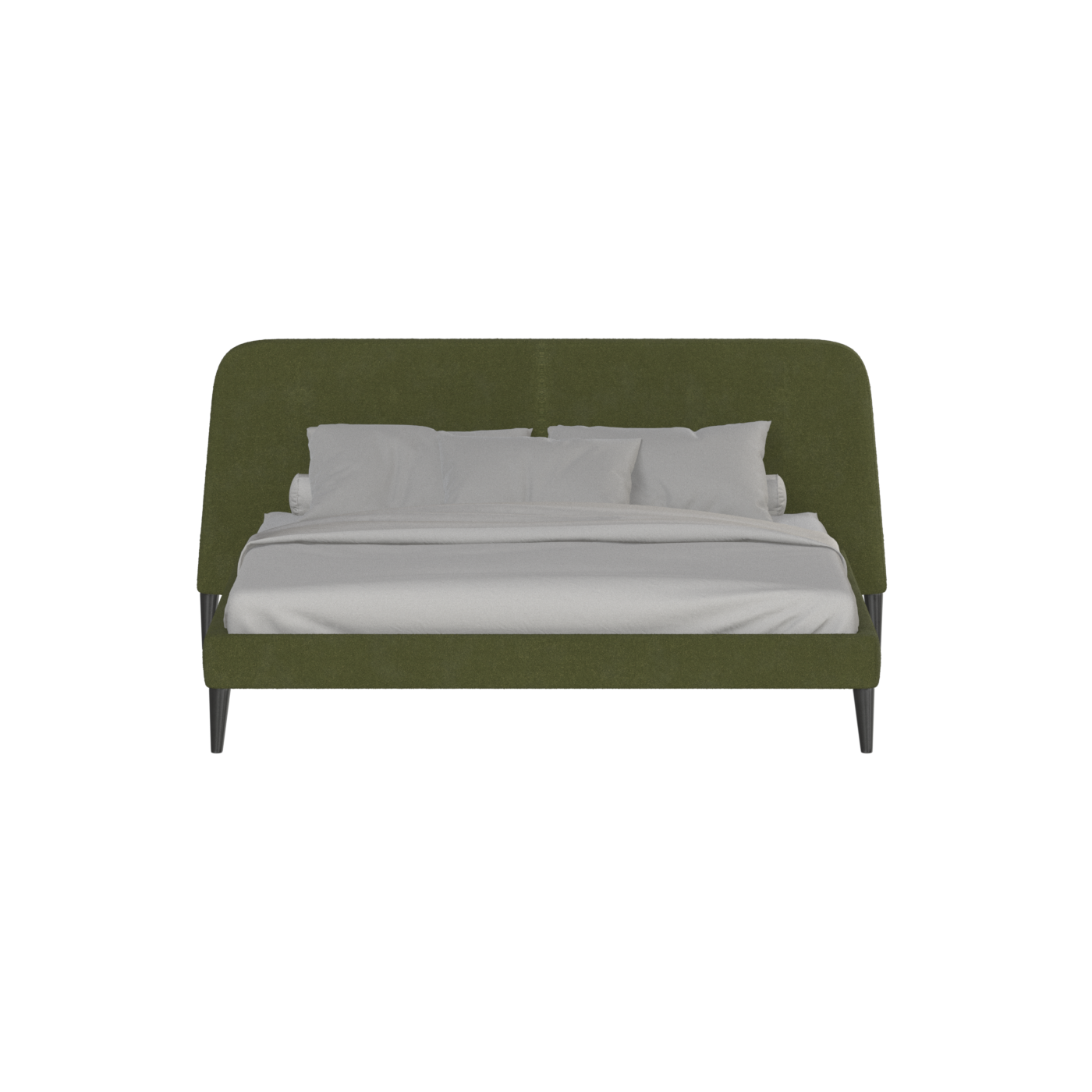 Lit double Selma avec capitonnage vertical profond