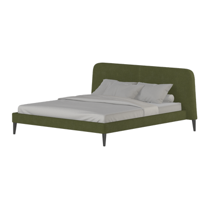 Lit double Selma avec capitonnage vertical profond