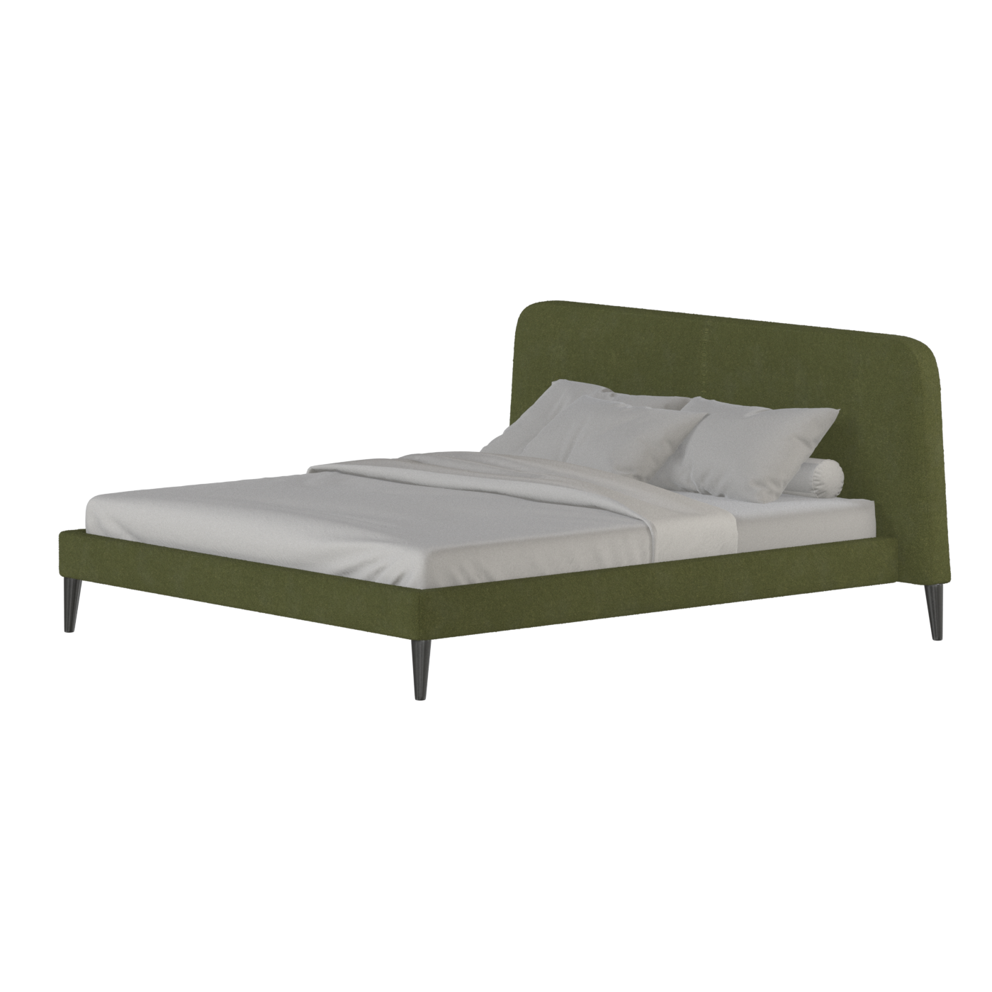 Lit double Selma avec capitonnage vertical profond