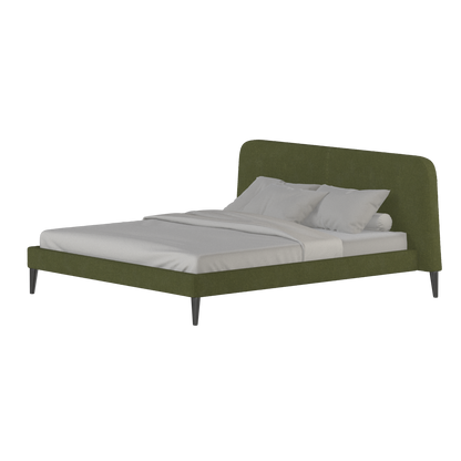 Lit double Selma avec capitonnage vertical profond