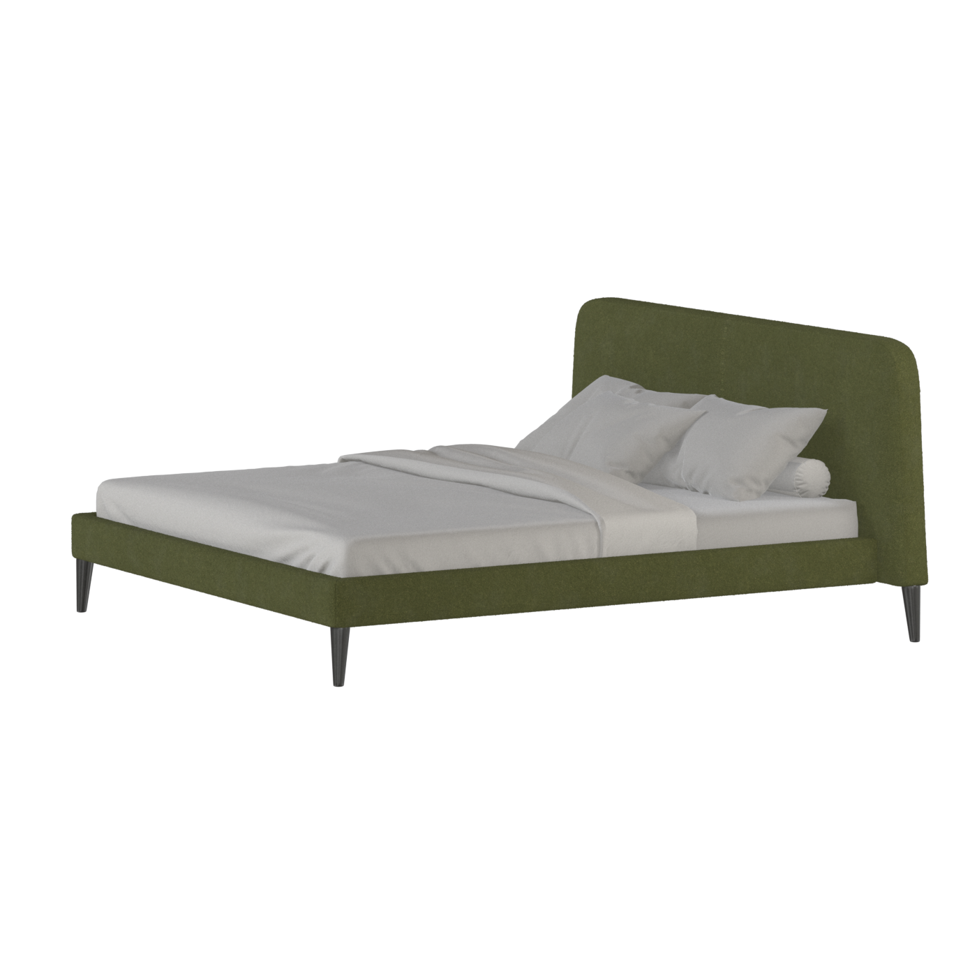 Lit double Selma avec capitonnage vertical profond