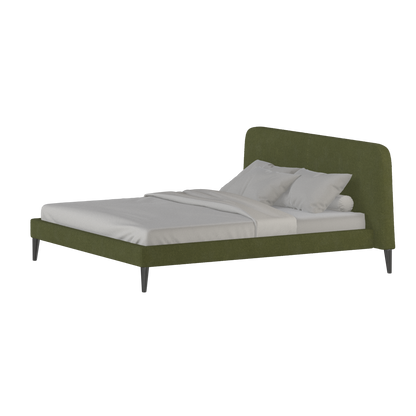 Lit double Selma avec capitonnage vertical profond