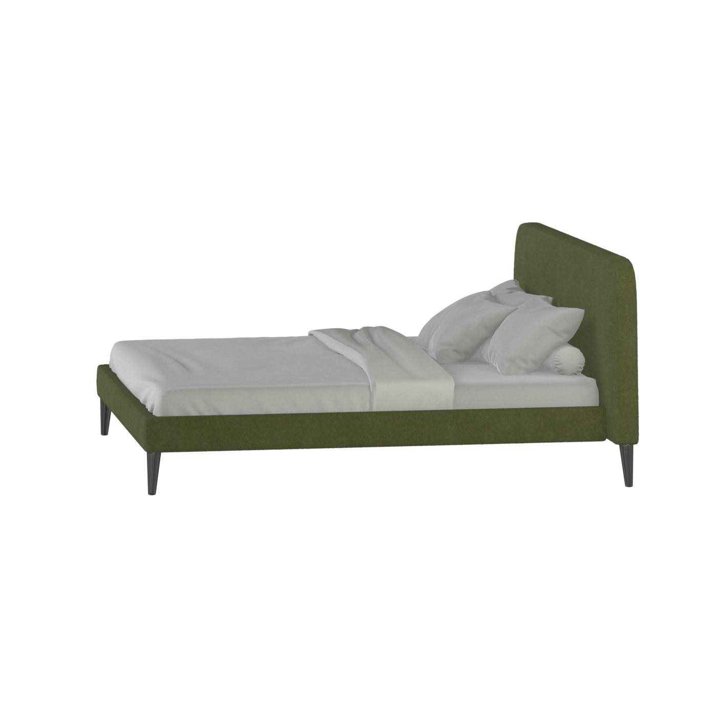 Lit double Selma avec capitonnage vertical profond