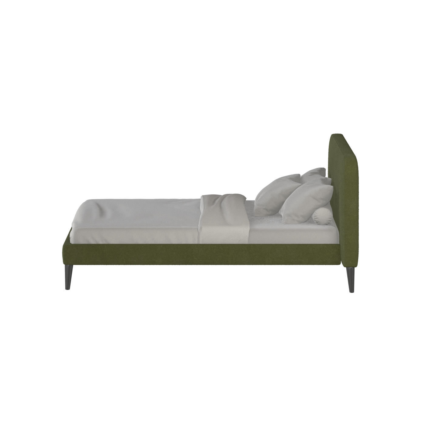 Lit double Selma avec capitonnage vertical profond