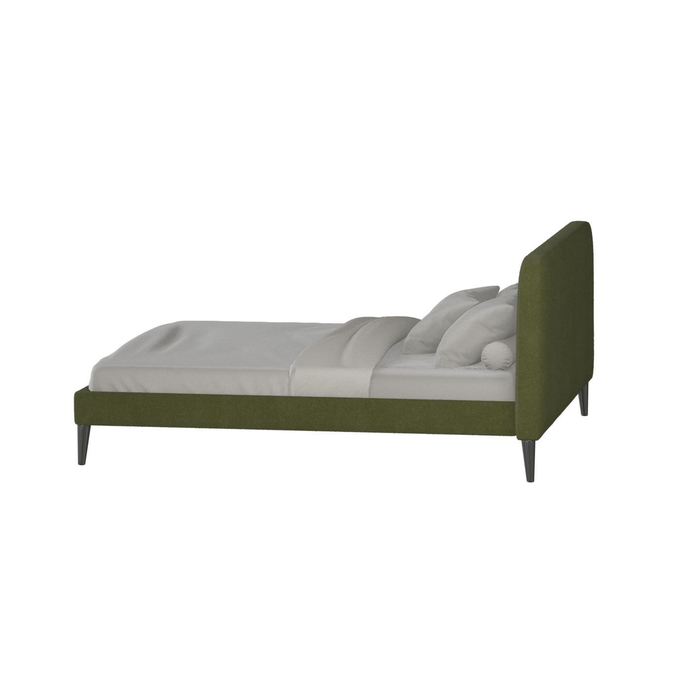 Lit double Selma avec capitonnage vertical profond