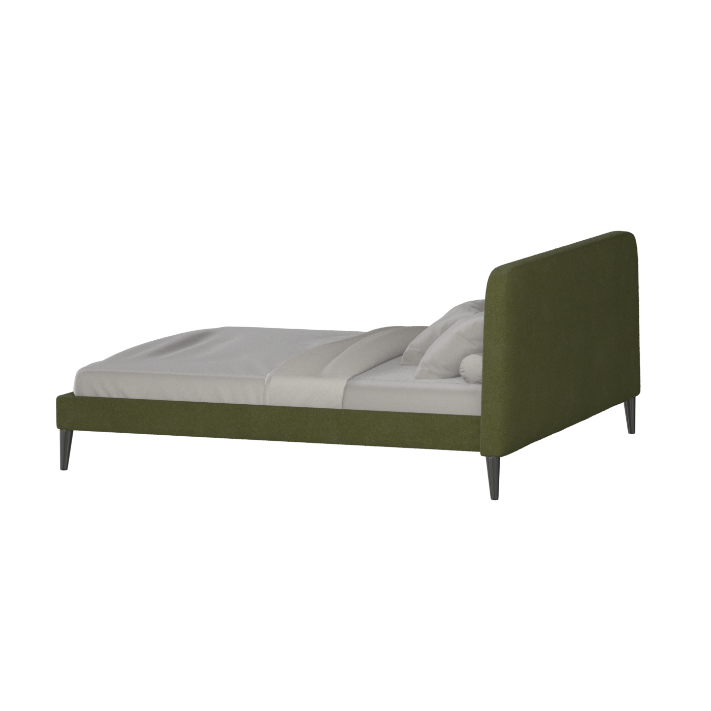 Lit double Selma avec capitonnage vertical profond