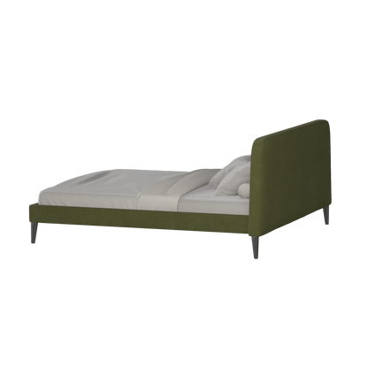 Lit double Selma avec capitonnage vertical profond