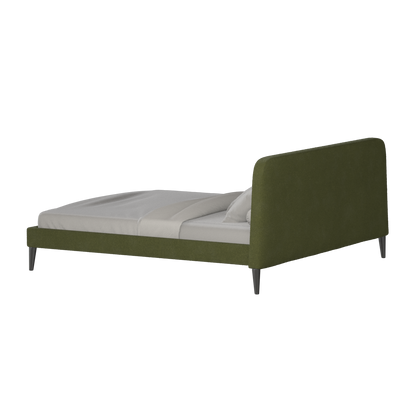 Lit double Selma avec capitonnage vertical profond