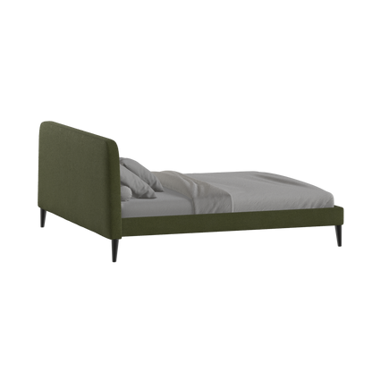 Lit double Selma avec capitonnage vertical profond