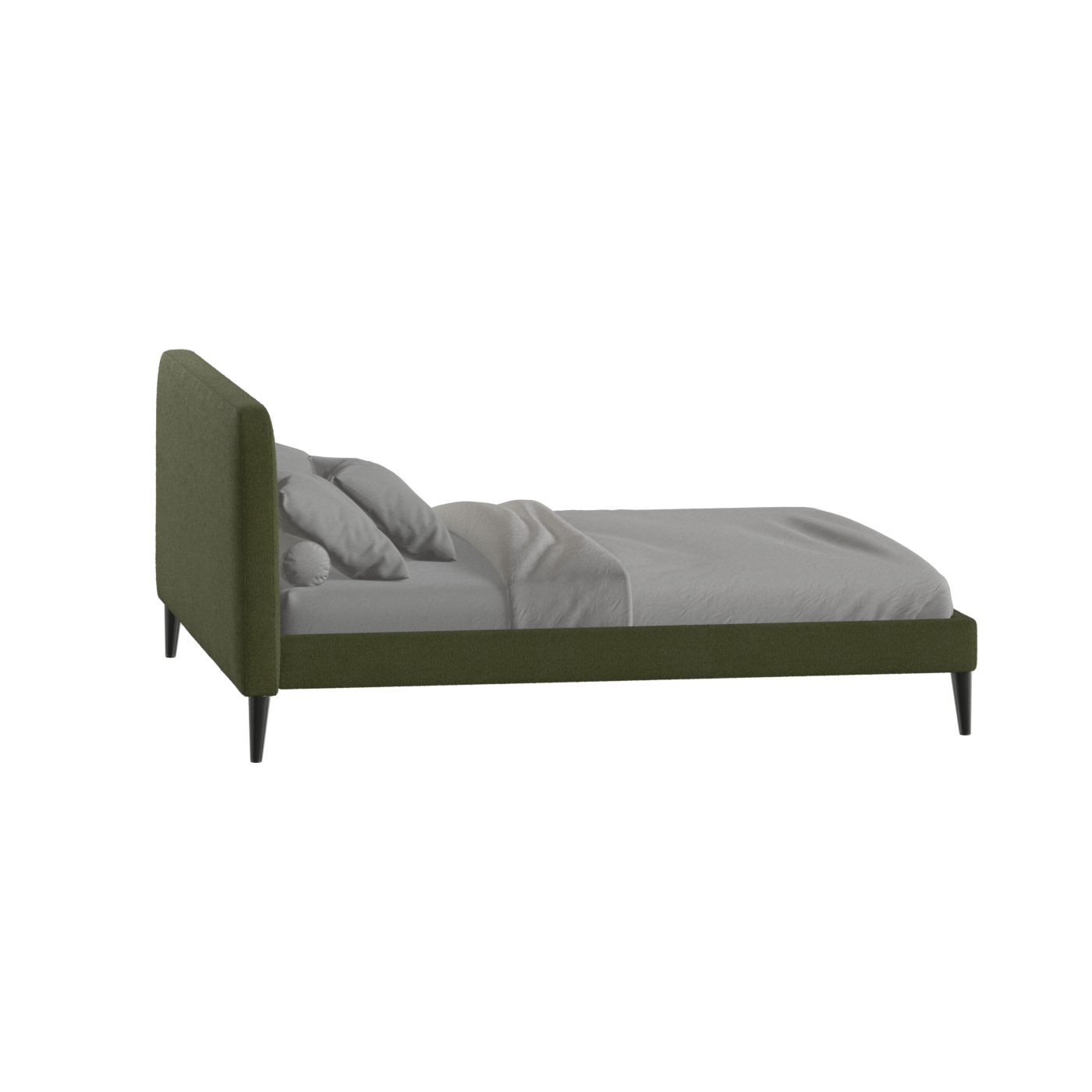 Lit double Selma avec capitonnage vertical profond