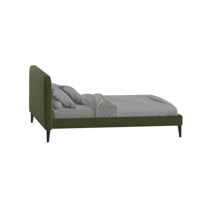 Lit double Selma avec capitonnage vertical profond