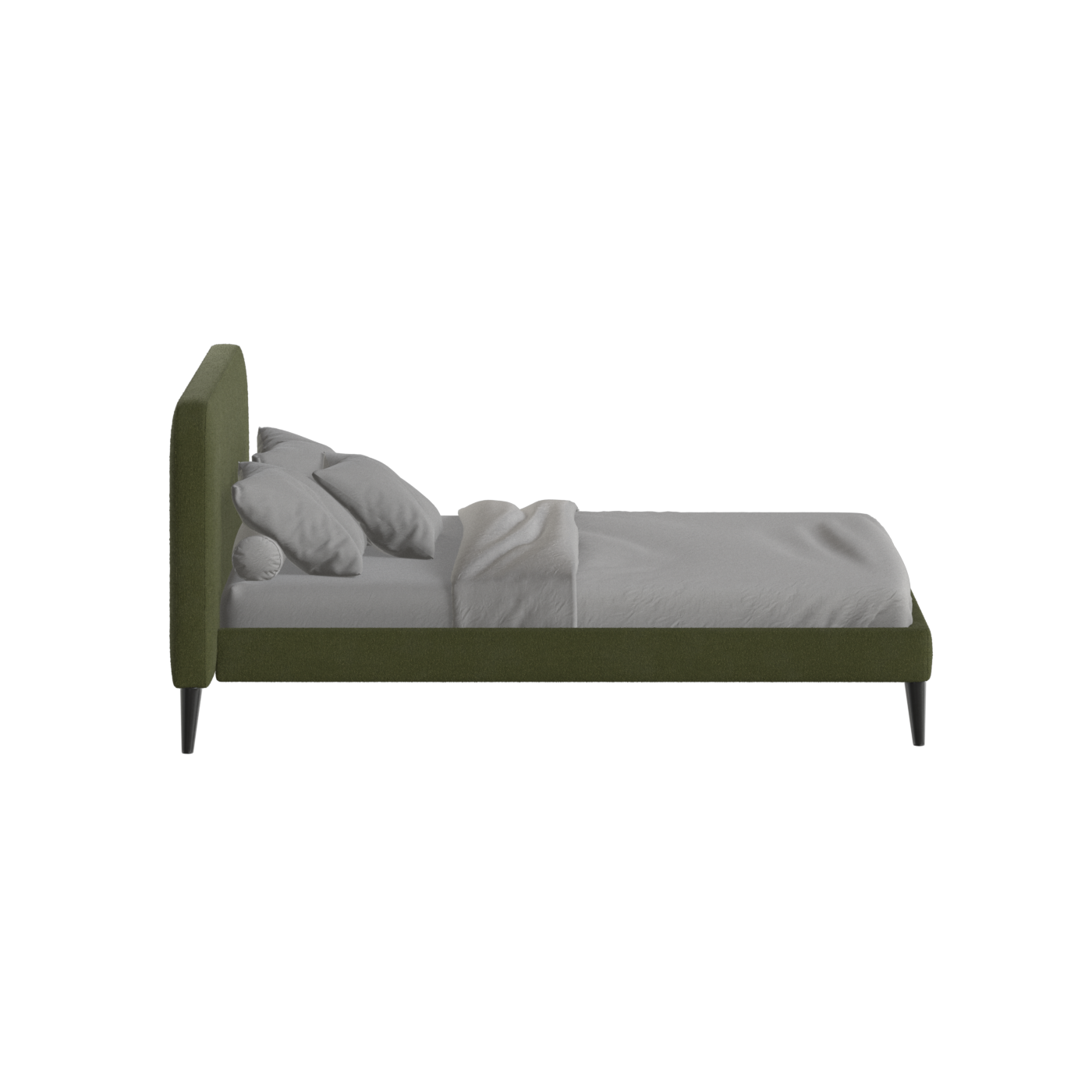 Lit double Selma avec capitonnage vertical profond