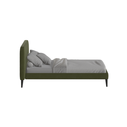 Lit double Selma avec capitonnage vertical profond