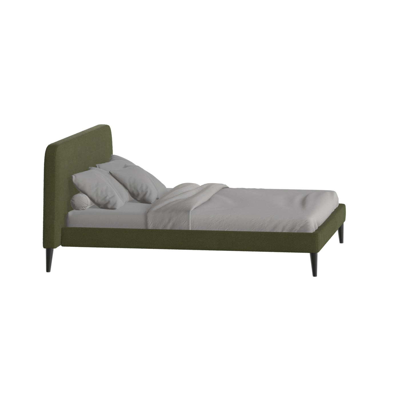 Lit double Selma avec capitonnage vertical profond