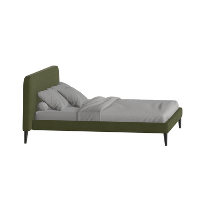 Lit double Selma avec capitonnage vertical profond