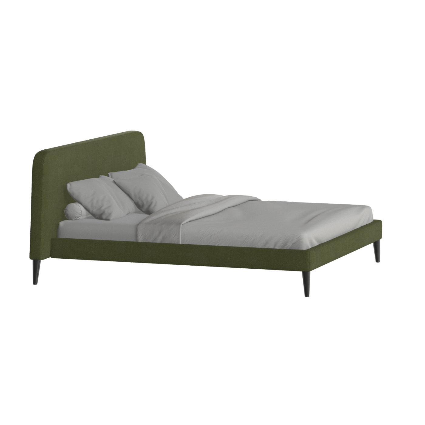 Lit double Selma avec capitonnage vertical profond