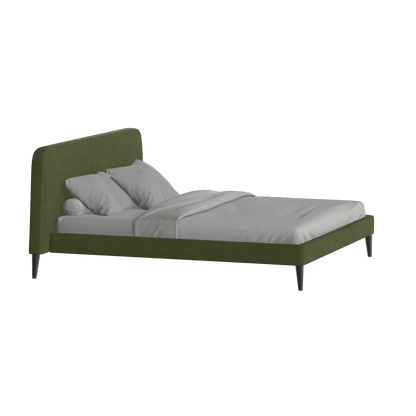 Lit double Selma avec capitonnage vertical profond