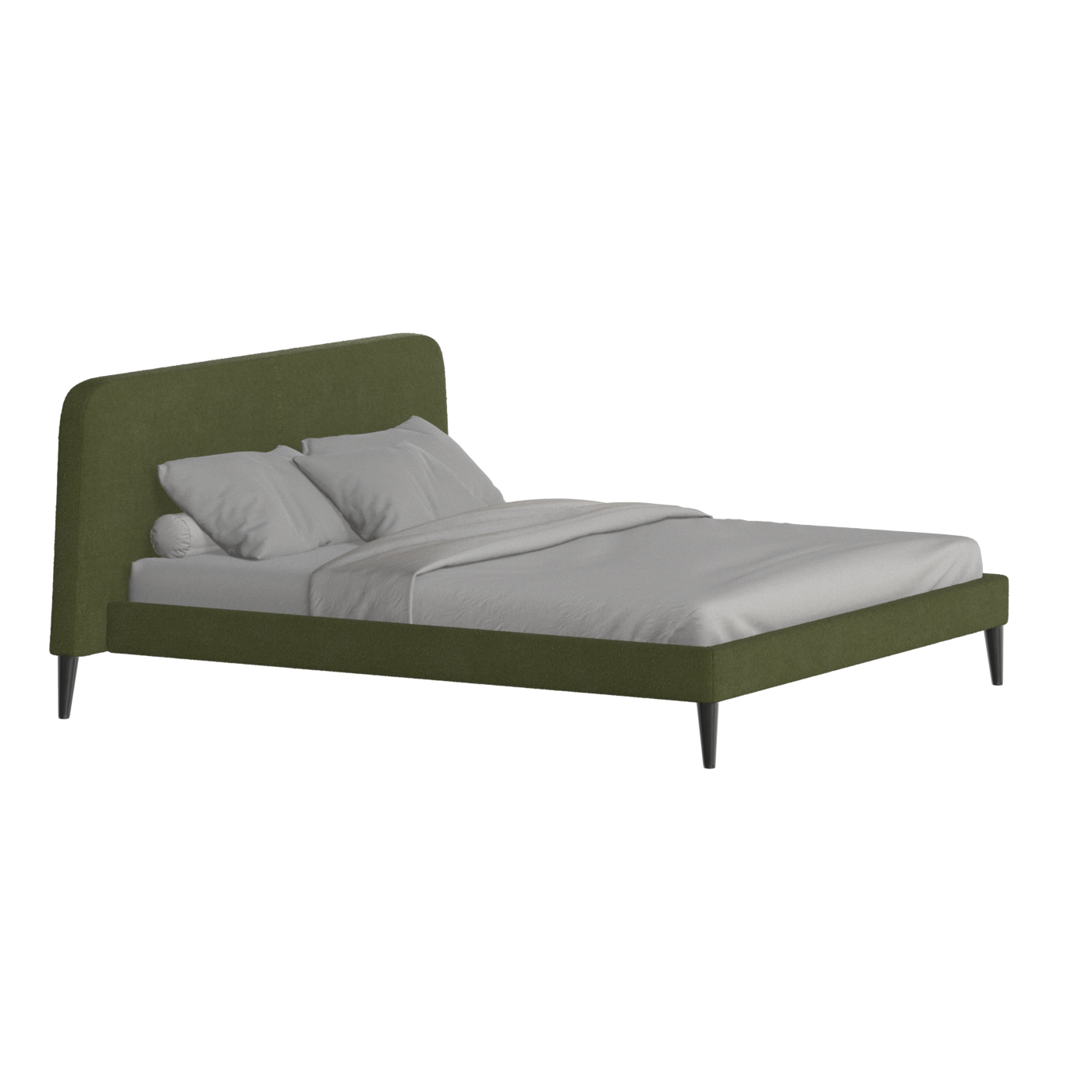 Lit double Selma avec capitonnage vertical profond