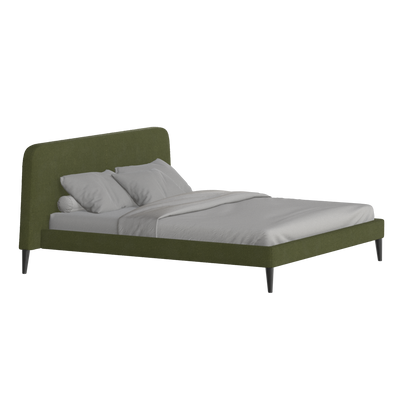 Lit double Selma avec capitonnage vertical profond