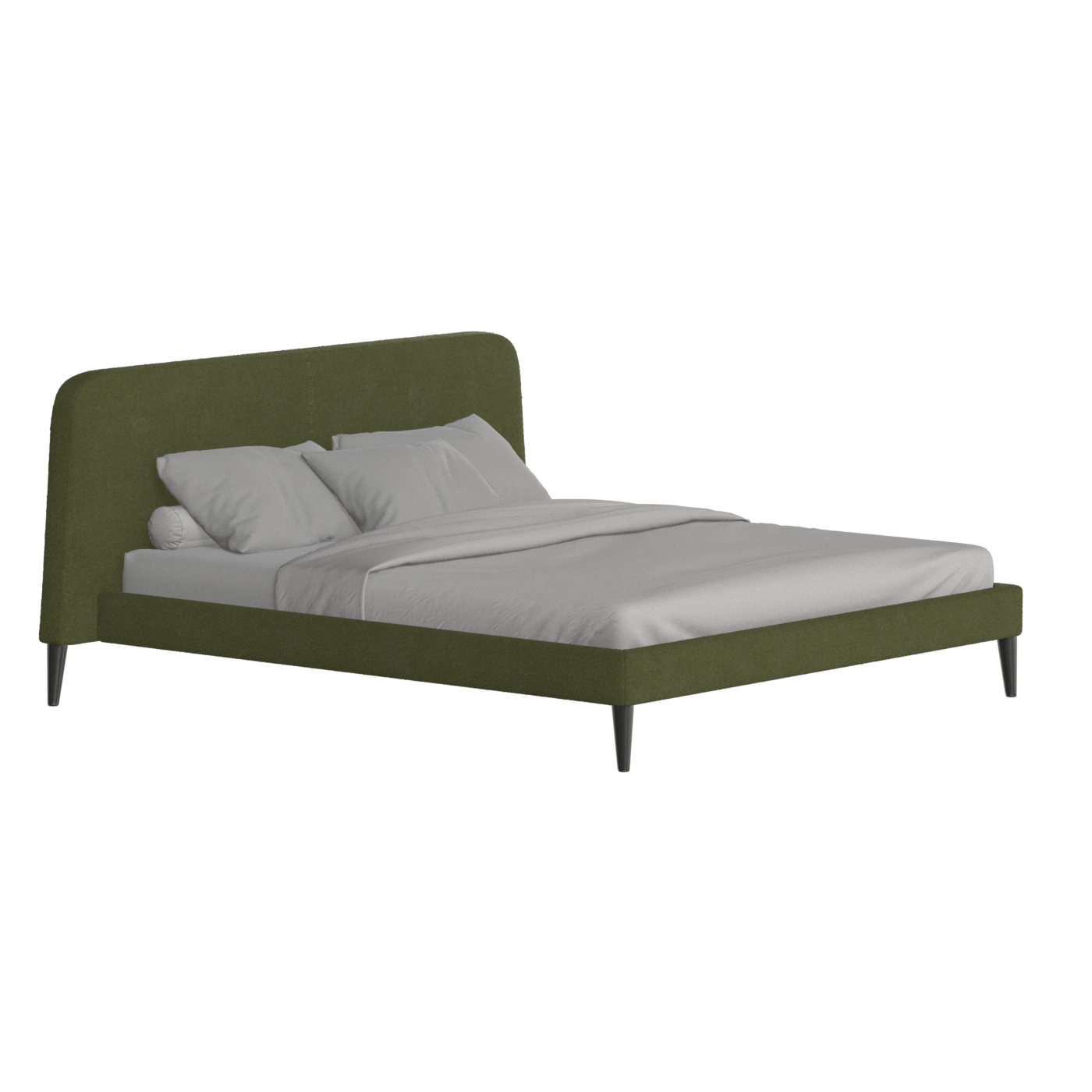Lit double Selma avec capitonnage vertical profond