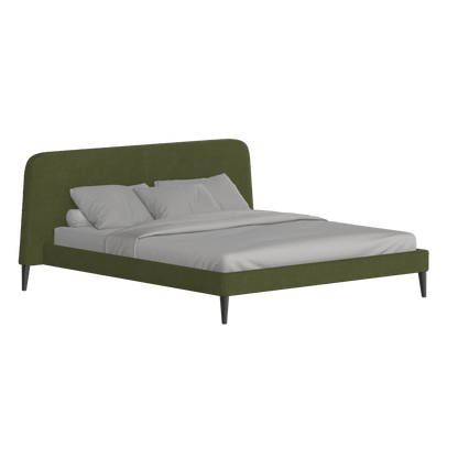 Lit double Selma avec capitonnage vertical profond