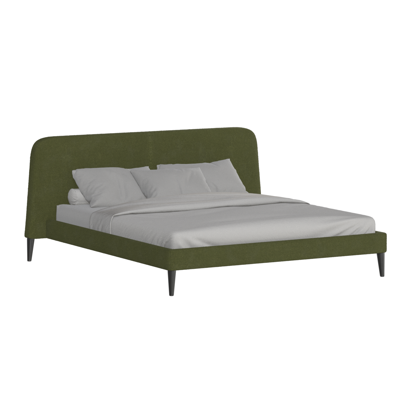 Lit double Selma avec capitonnage vertical profond