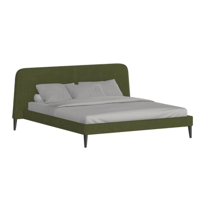 Lit double Selma avec capitonnage vertical profond