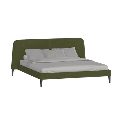 Lit double Selma avec capitonnage vertical profond