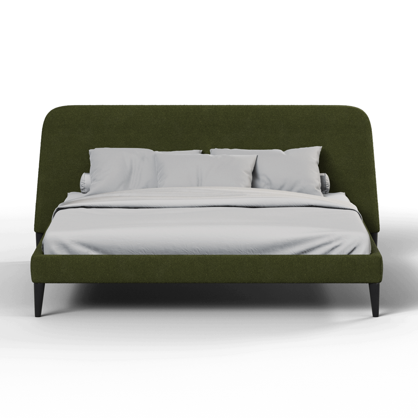 Lit double Selma avec capitonnage vertical profond