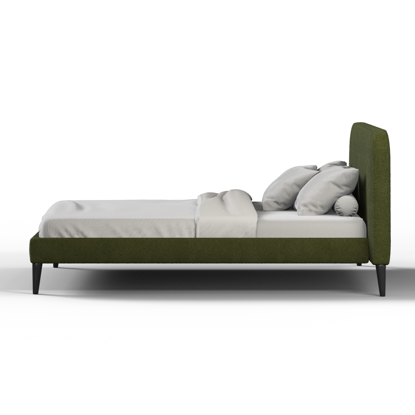 Lit double Selma avec capitonnage vertical profond