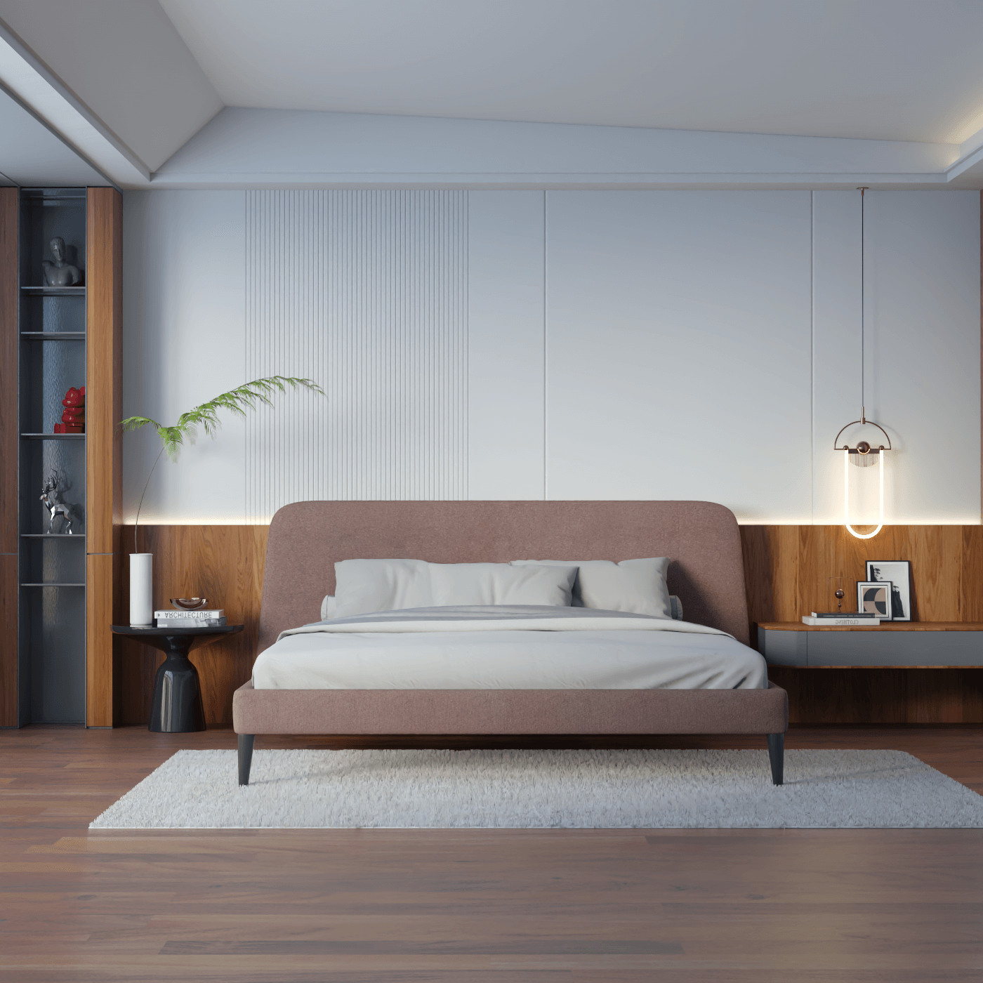 Selma Double Bed with Deep Vertical Tufting