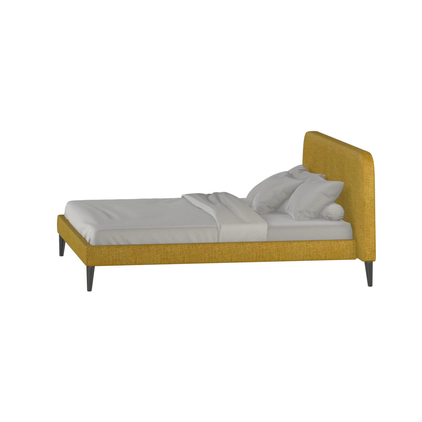 Selma Double Bed with Deep Vertical Tufting