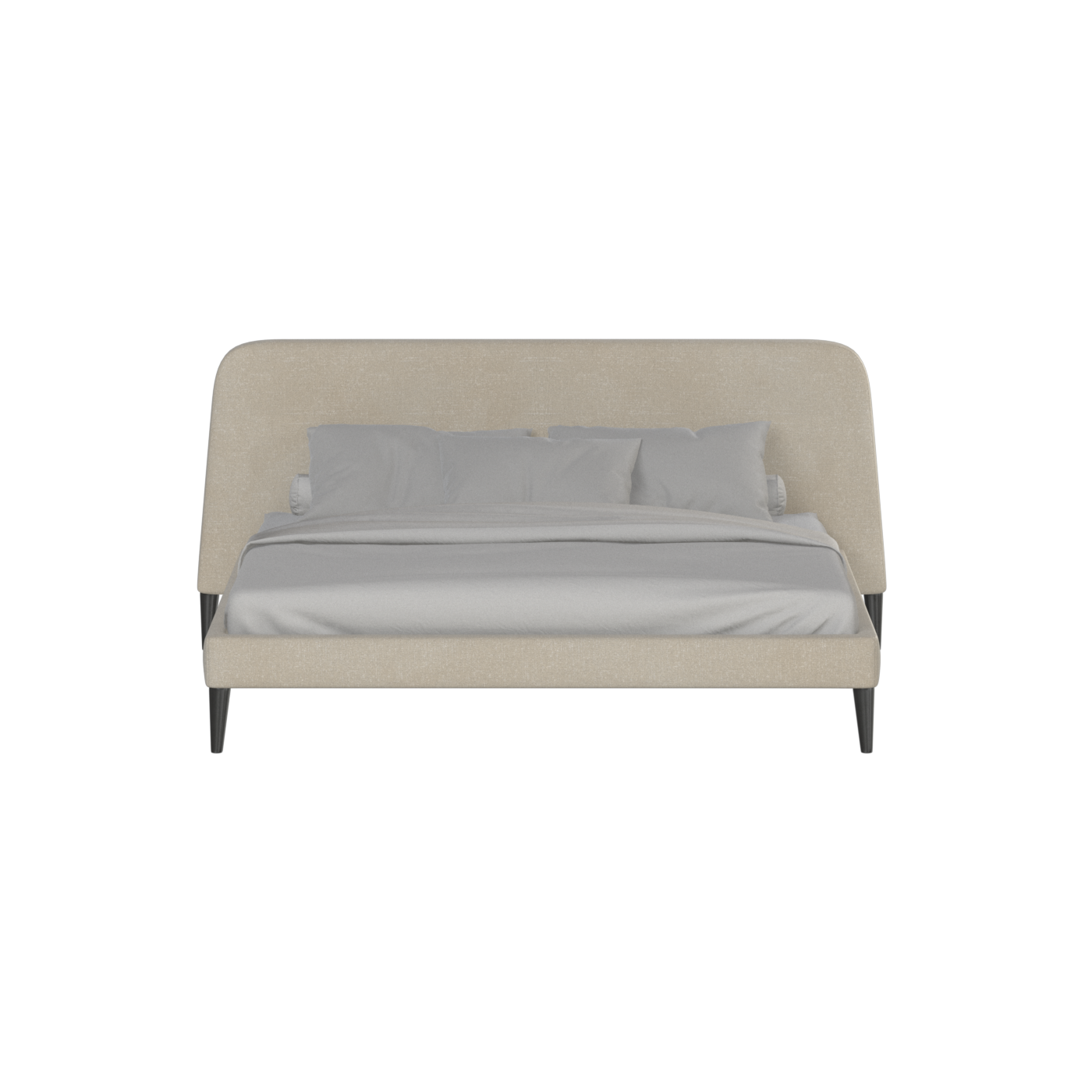 Lit double Selma avec capitonnage vertical profond