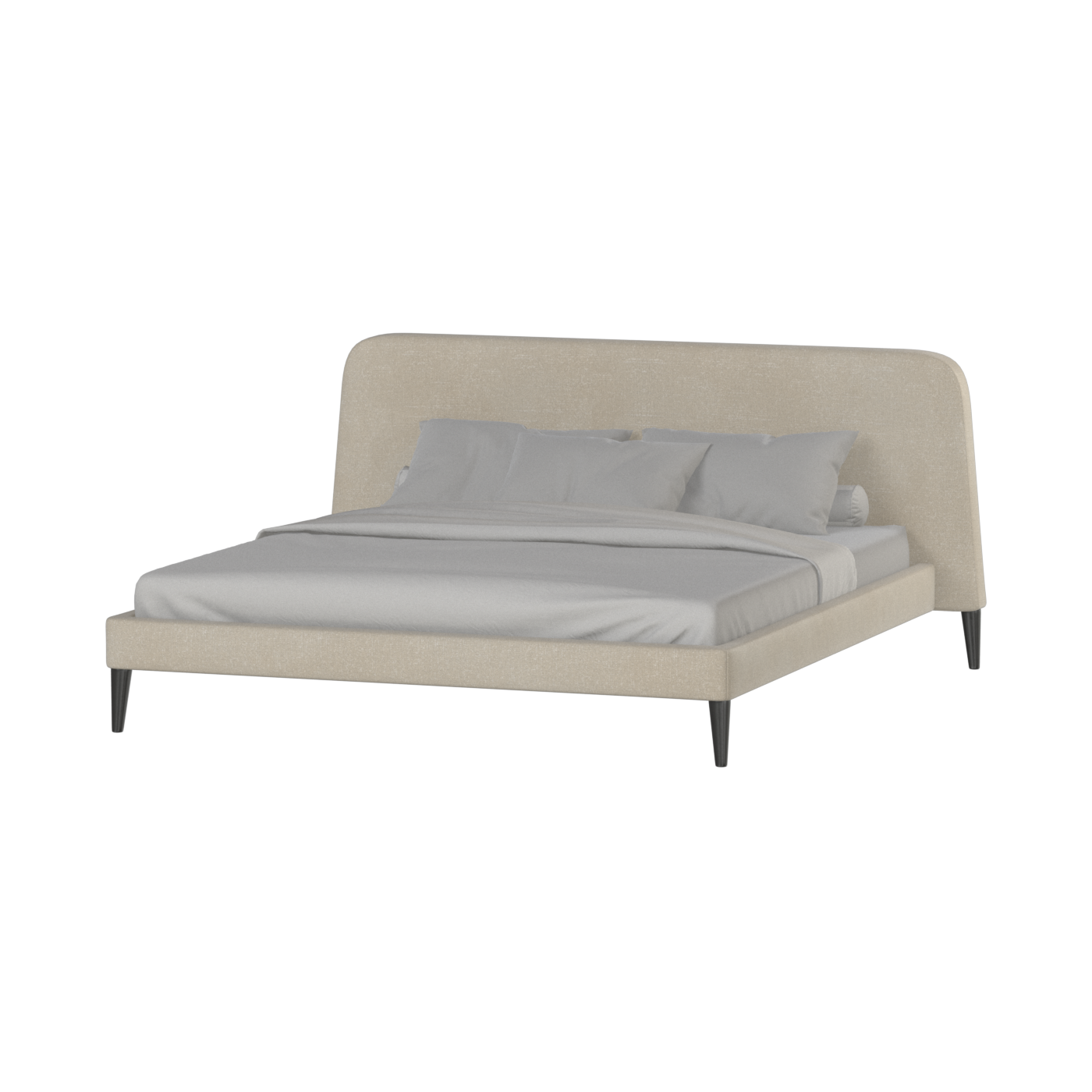 Lit double Selma avec capitonnage vertical profond