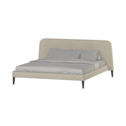 Lit double Selma avec capitonnage vertical profond