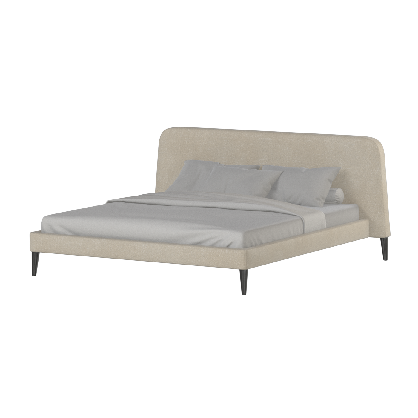 Lit double Selma avec capitonnage vertical profond