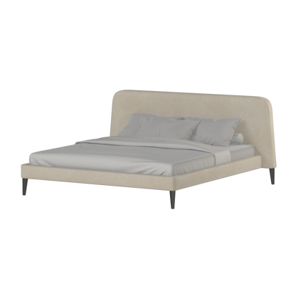 Lit double Selma avec capitonnage vertical profond