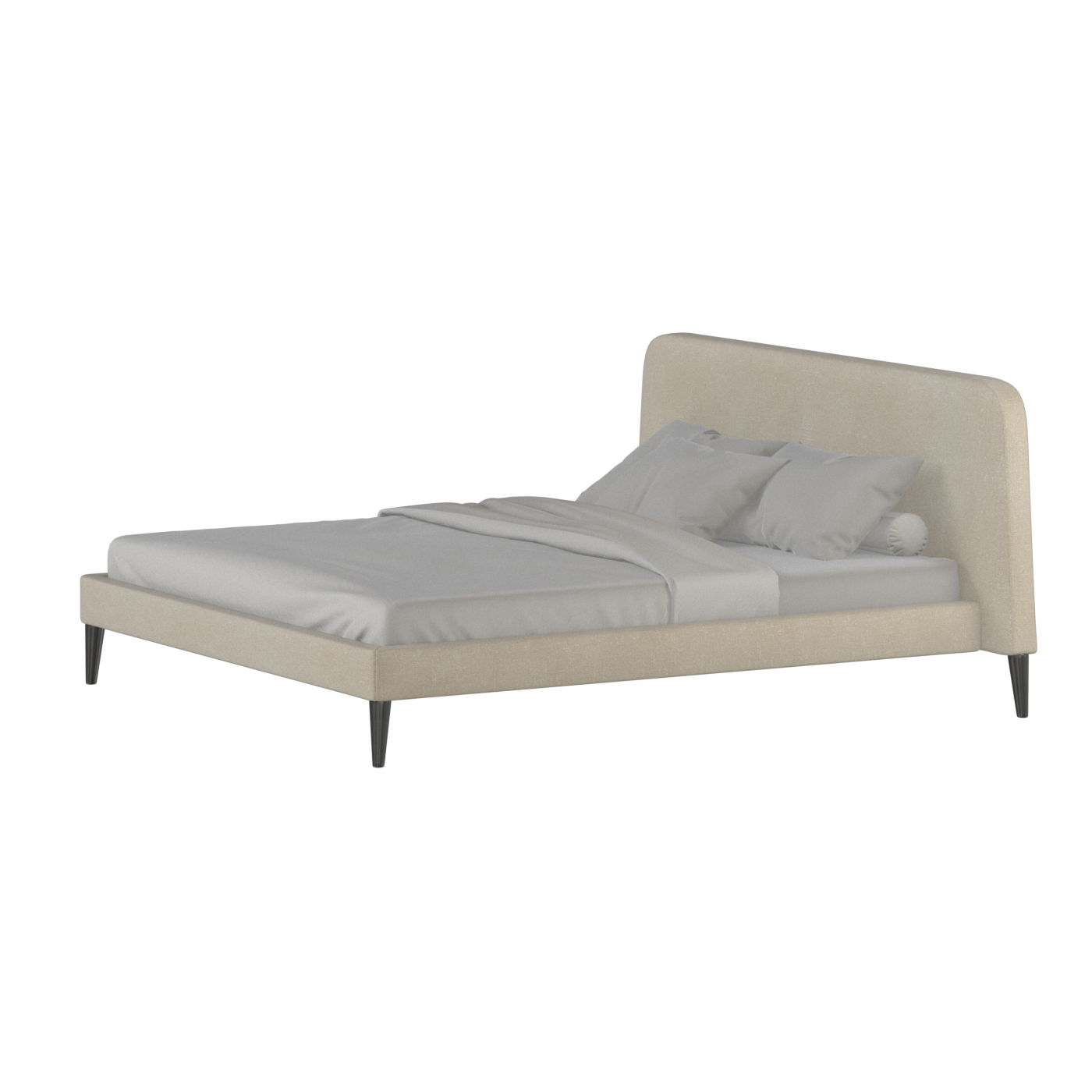 Lit double Selma avec capitonnage vertical profond