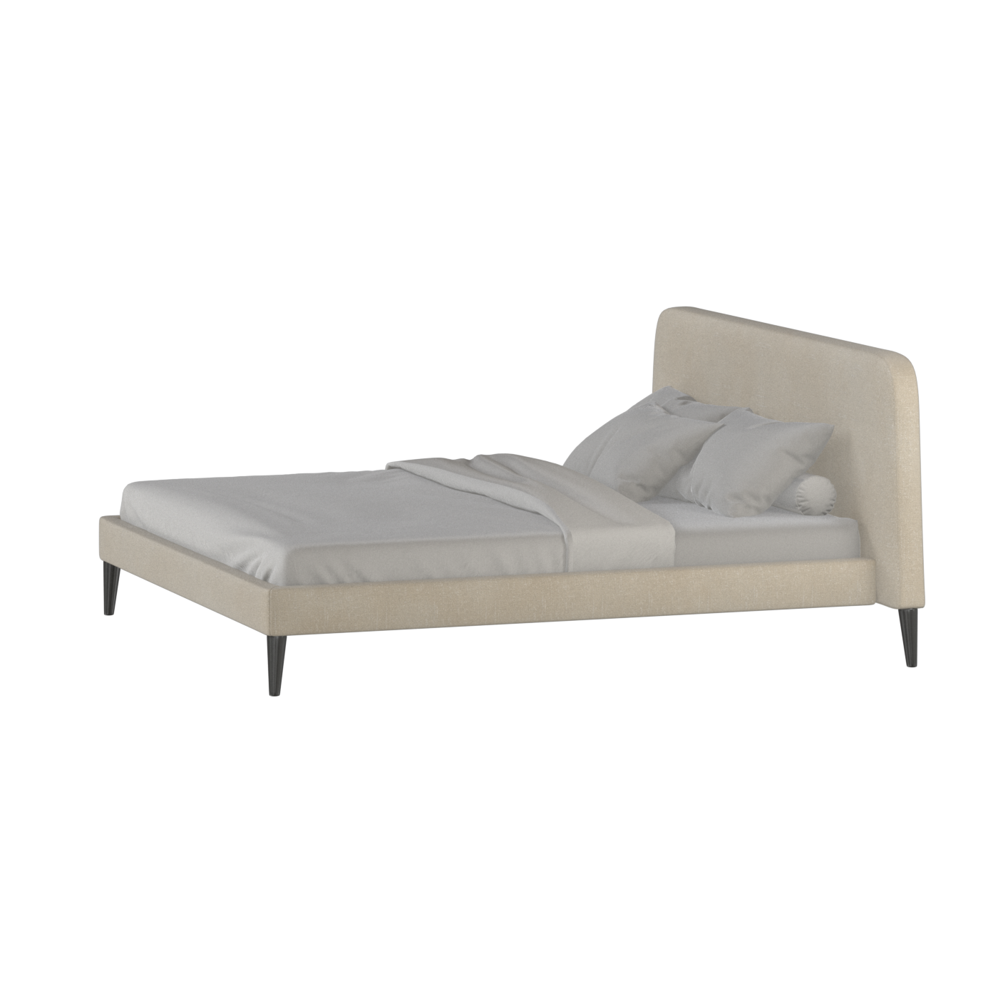 Lit double Selma avec capitonnage vertical profond
