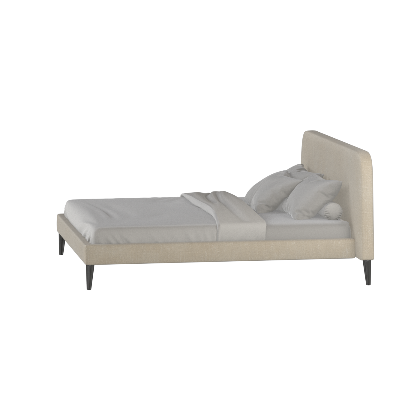 Lit double Selma avec capitonnage vertical profond