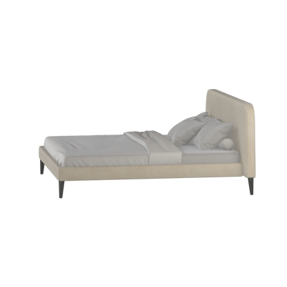 Lit double Selma avec capitonnage vertical profond