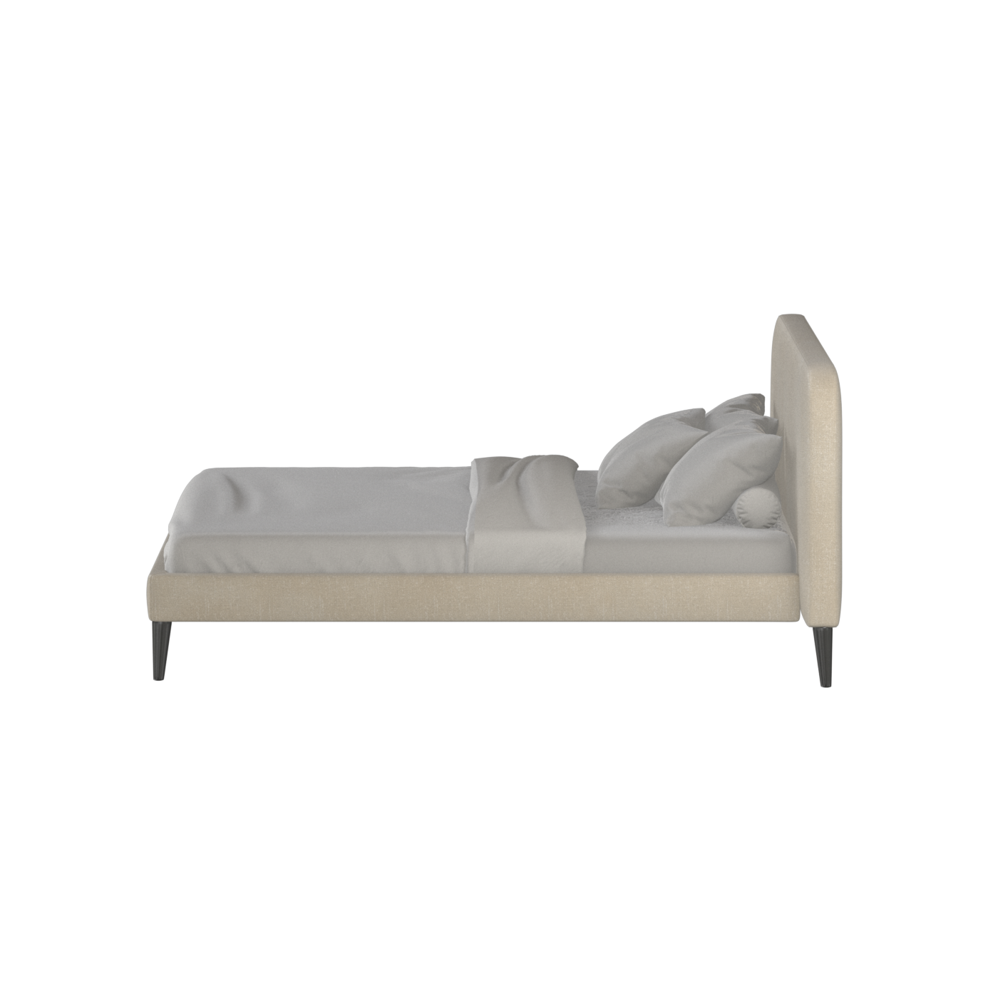 Lit double Selma avec capitonnage vertical profond