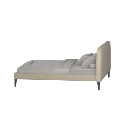 Lit double Selma avec capitonnage vertical profond