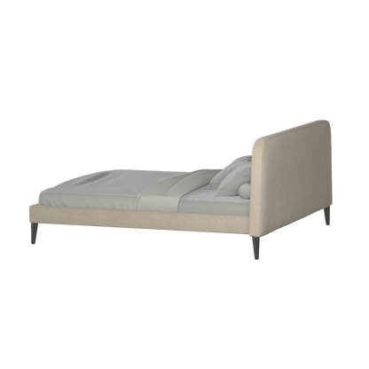 Lit double Selma avec capitonnage vertical profond