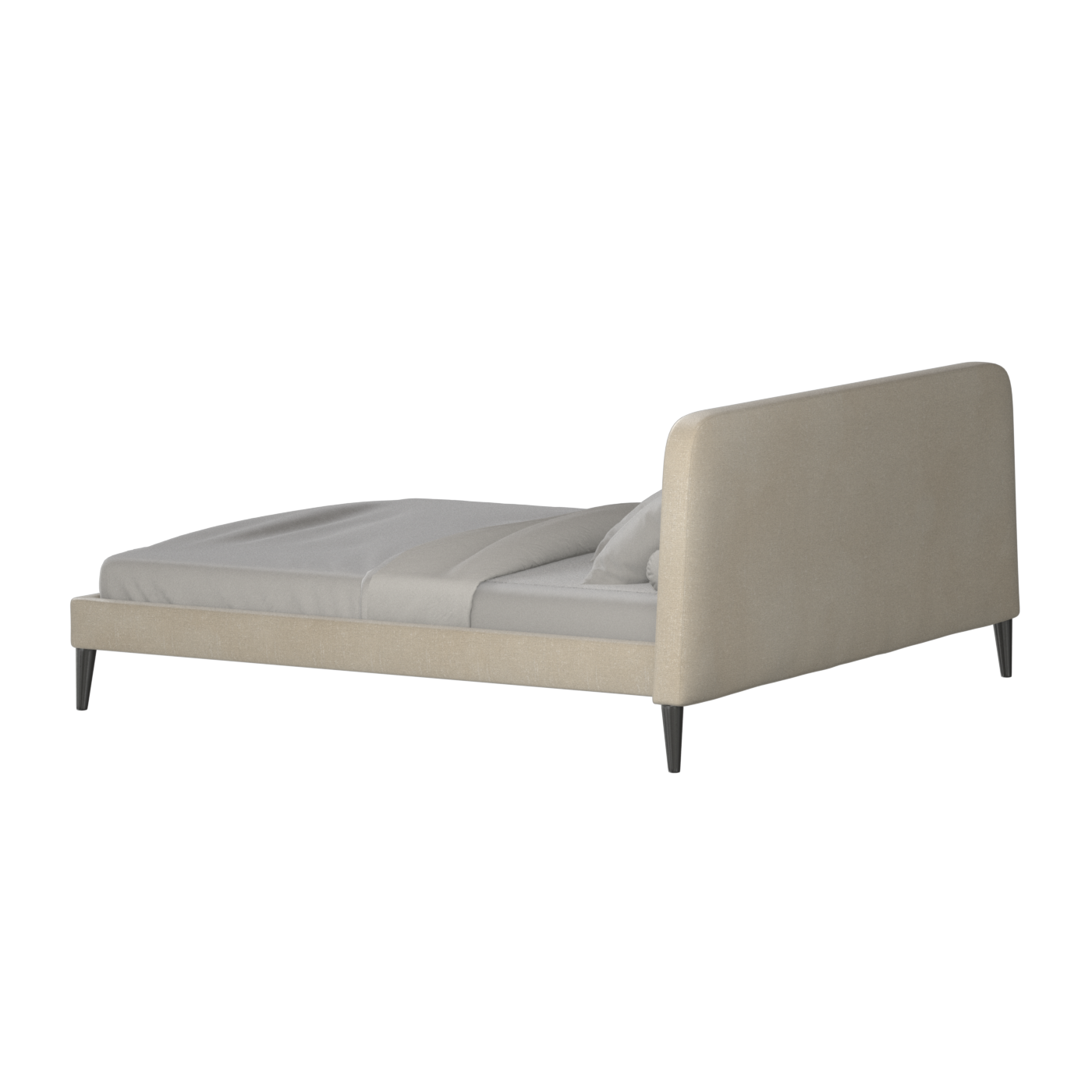 Lit double Selma avec capitonnage vertical profond