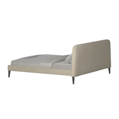 Lit double Selma avec capitonnage vertical profond