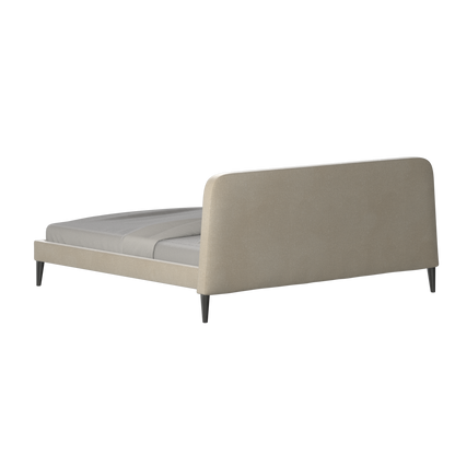 Lit double Selma avec capitonnage vertical profond