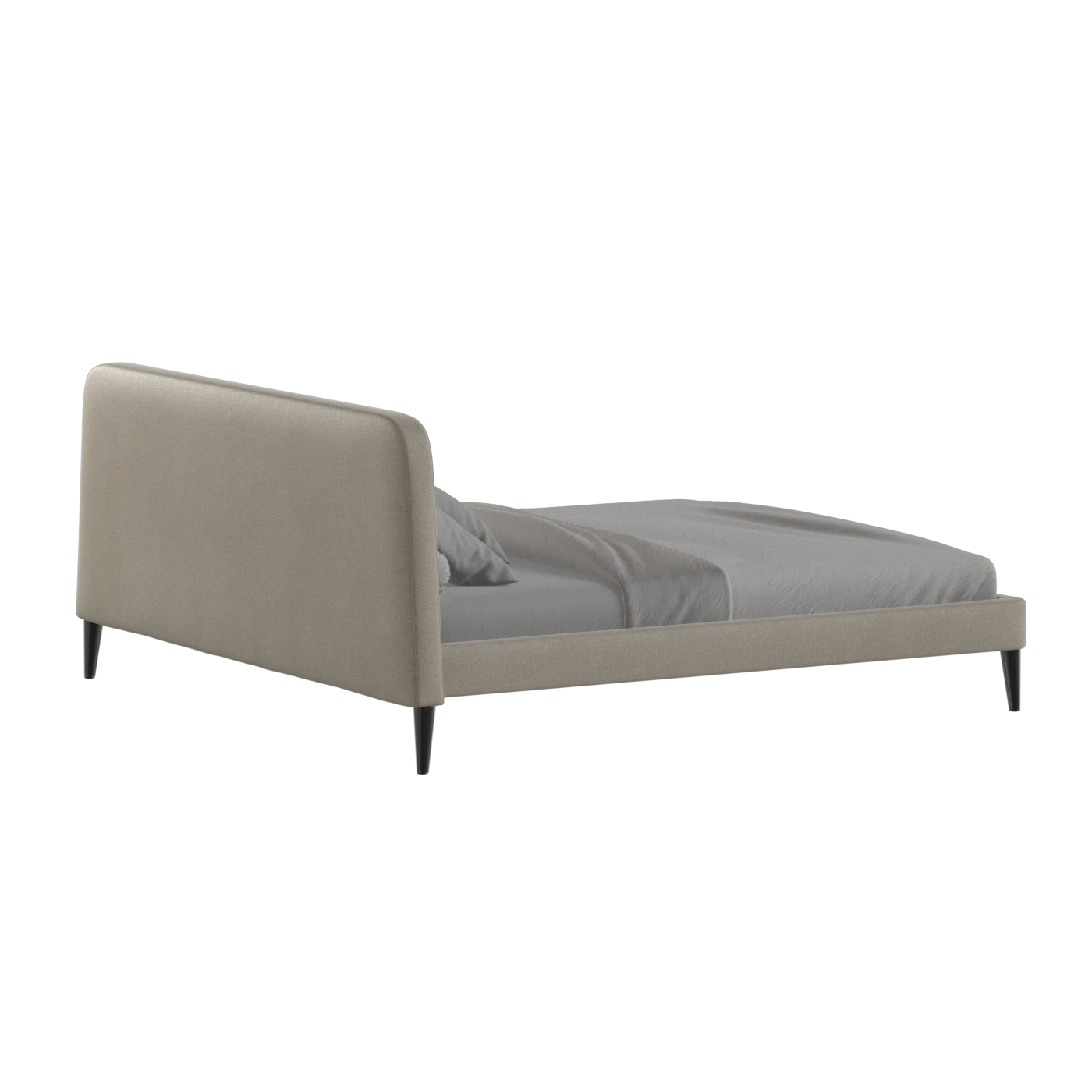 Lit double Selma avec capitonnage vertical profond